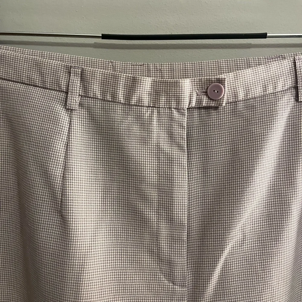 Pendleton cream small checkered loose fit trousers size 14 - Picture 4 of 10